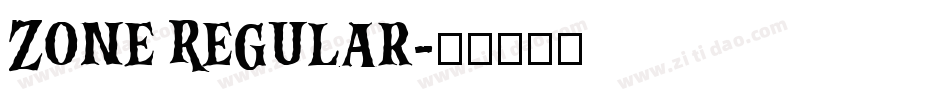 Zone Regular字体转换